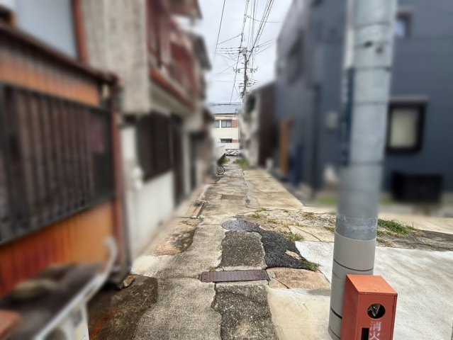 中原通6丁目 売土地の前面道路含む現地写真