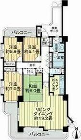 ファミール大橋グランヒルズの間取り