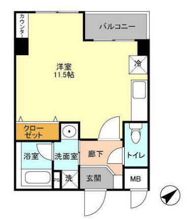 フォレンツタワー文京千石の間取り