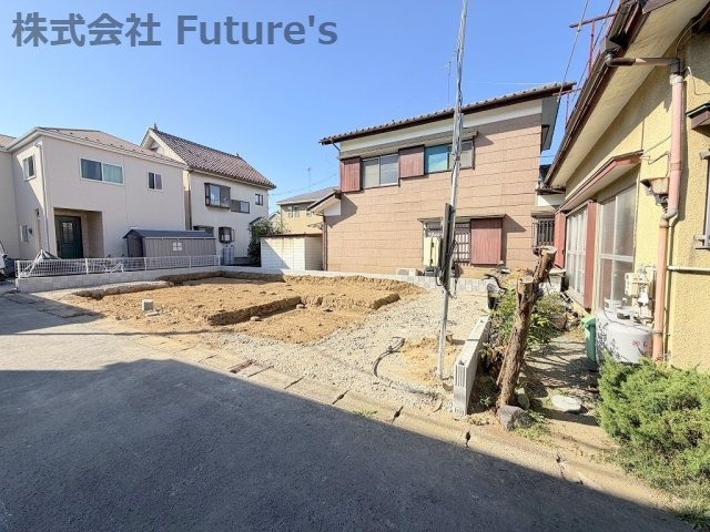三郷市栄1丁目　新築戸建　全1棟の外観|現地の写真になります。