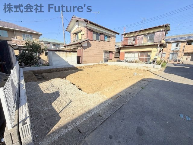 三郷市栄1丁目　新築戸建　全1棟の外観|現地の写真になります。