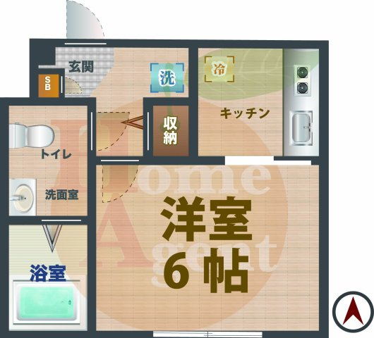 【間取り】 | ルミエール　メゾン南阿佐ヶ谷 | 1Kのお部屋です。