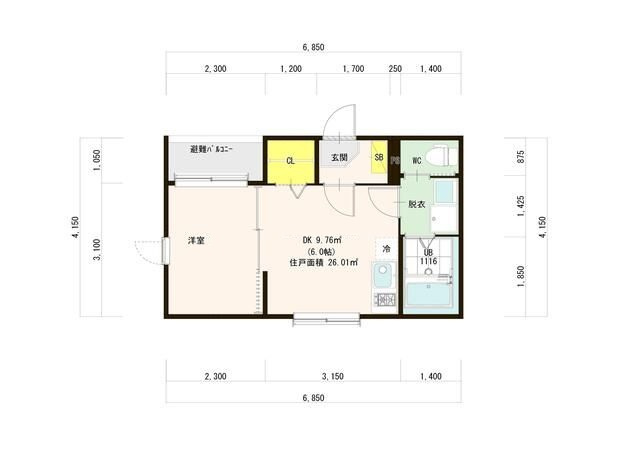 エスペランサ志村の間取り|間取りです。