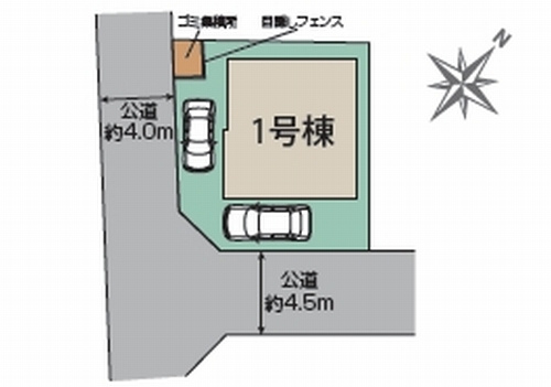 【仲介手数料０円】相模原市南区東大沼1丁目　新築一戸建ての区画図|相模原市南区東大沼1丁目　新築一戸建て