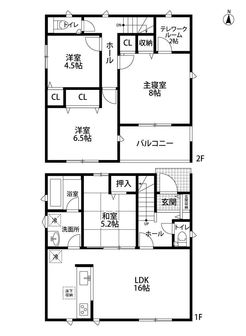 門真市江端町　3号棟の間取り