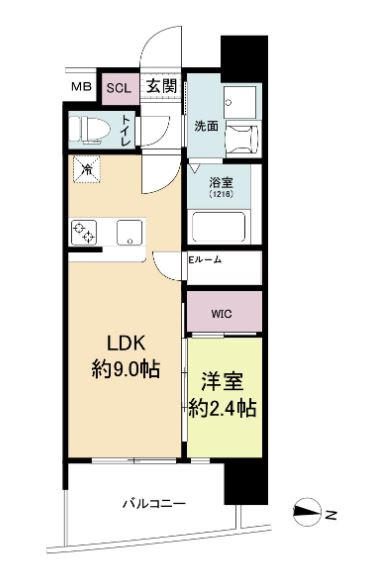 セレニテ天六リアンの間取り