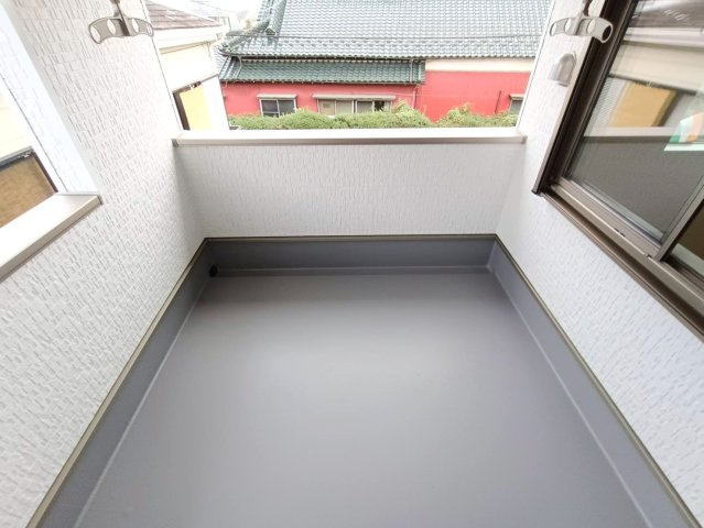 三郷市　彦糸1丁目　新築戸建　全7棟のバルコニー|陽当たり良好なバルコニーです