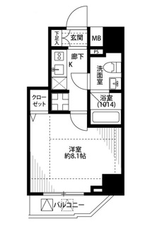 【間取り】 | プレール・ドゥーク新大久保Ⅱ | 間取りです。