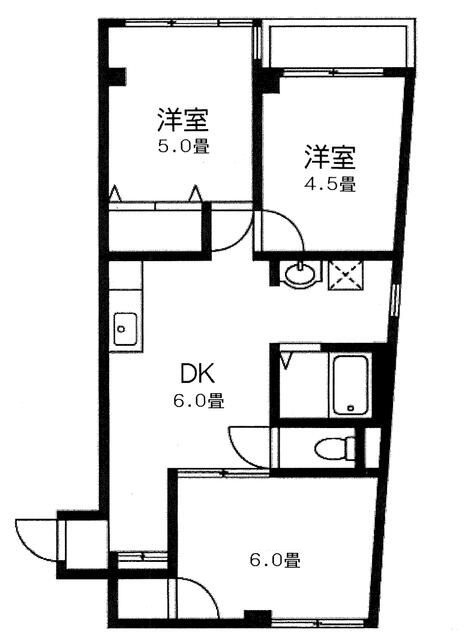 ドミール洗足池の間取り|間取りです。