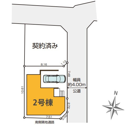 【区画図】 | 中野区白鷺3期2号棟