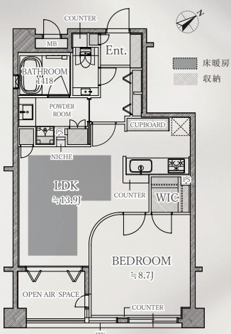 【間取り】 | グランシティ三田・三ノ橋