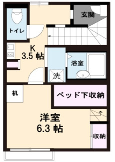 【間取り】 | ジェミニⅠ | 間取りです。