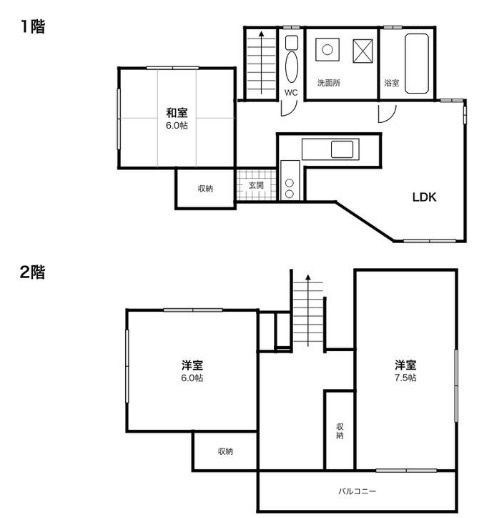 小田原市中村原　中古戸建の間取り
