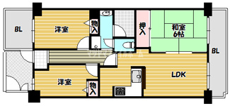 【間取り】 | アメリア3番館