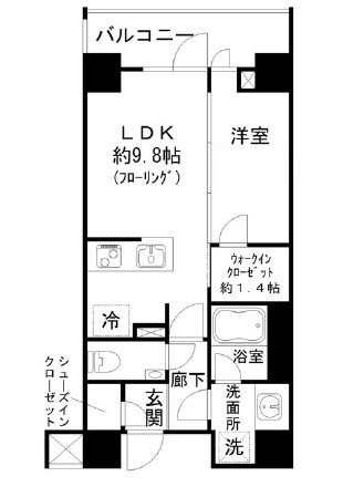ディアナコート池田山公園の間取り|間取りです。