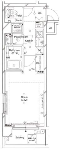 L-Flat高輪台の間取り|間取りです。