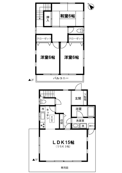 【間取り】 | ピアヒルズ | お部屋は3LDKで人数多めのファミリーさん向け！和室と洋室のある3LDKタイプ☆小さなお子様がいるファミリーさんにも良いですね！