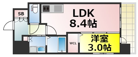 【間取り】 | ミラージュパレス難波幸町 仲介手数料無料