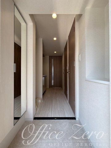 プレリス花の木オルディアの玄関|１Kタイプの写真となります。