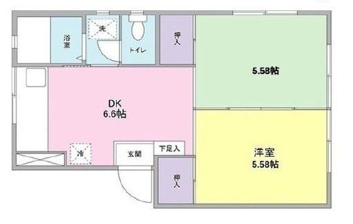 コウワマンションの間取り|間取りです。