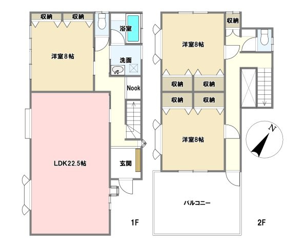 中古戸建の間取り