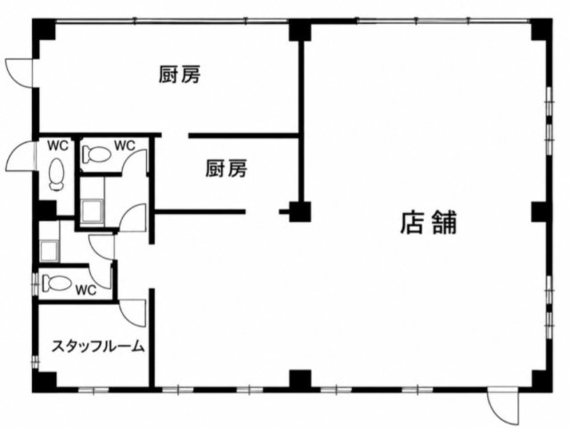 刈谷市野田町馬池貸店舗の間取り