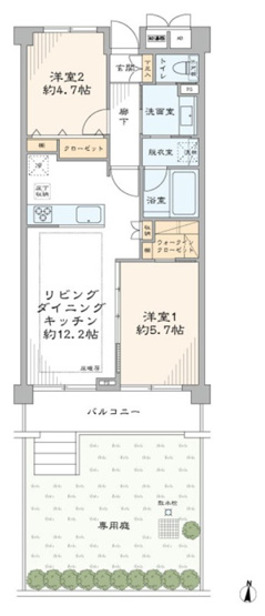 【間取り】 | パークハイム桜新町
