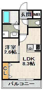 ONLYONE宝塚の間取り