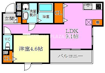 エターナルシー平磯の間取り