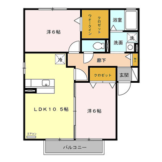 【間取り】 | プランドールロッジ ＡＢ