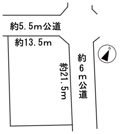 ６６００９　岐阜市熊野町土地の区画図