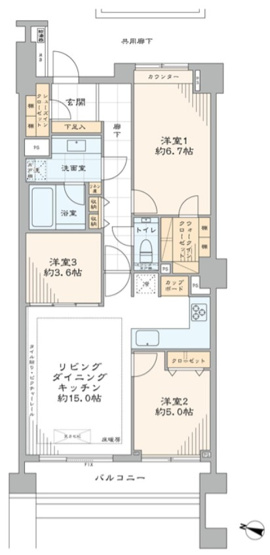 【間取り】 | グランフォルム六番町
