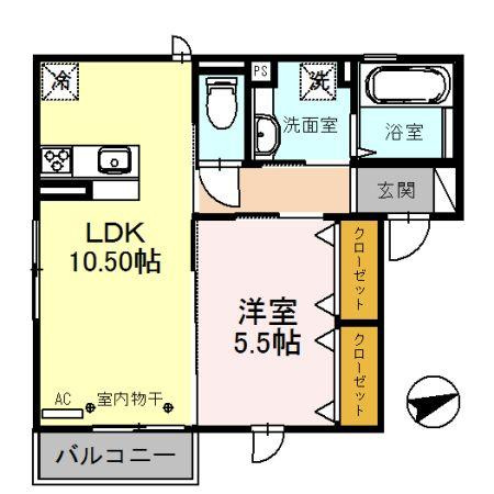 セジュール上穂積の間取り|物件の外観です