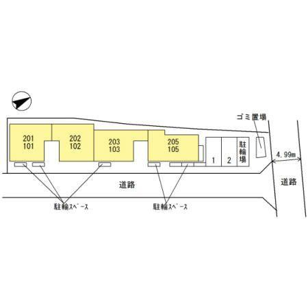 セジュール上穂積の区画図