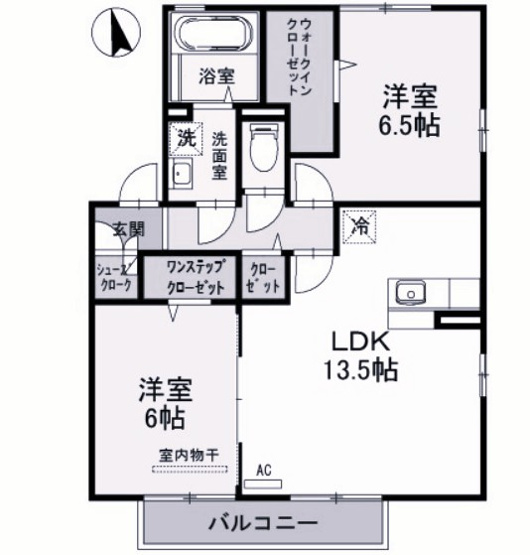 【間取り】 | ハイフィールド　Ｂ
