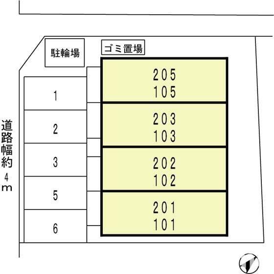 エトワールミカサの区画図