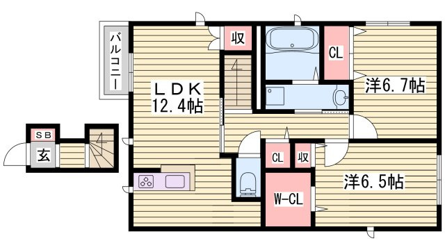アバンティA棟の間取り