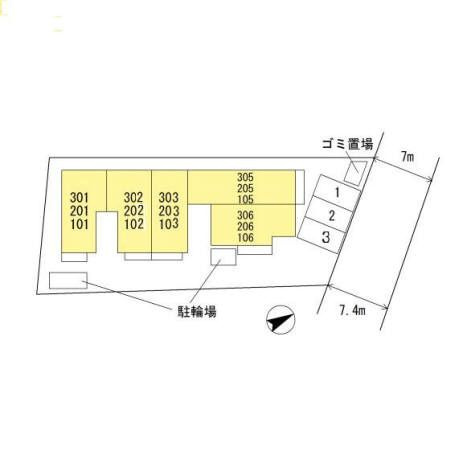 アメニティー・ベフの区画図