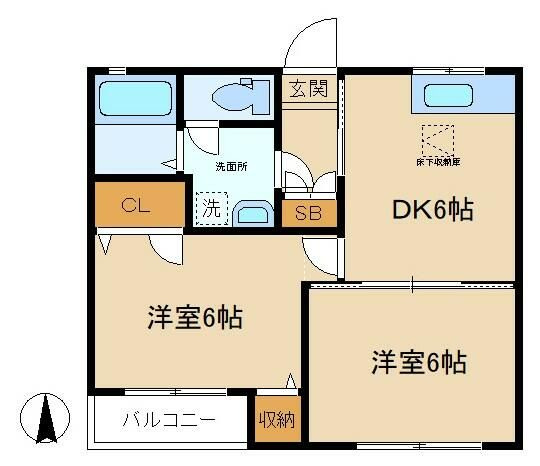メゾンセフィラＢの間取り