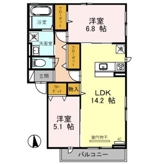 【間取り】 | Charmant北長尾