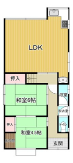 【間取り】 | 鳥取市岩倉中古一戸建て借家