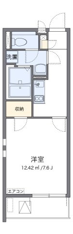 【間取り】 | クレイノＳＡＴＳＵＫＩ | 代表的な間取のため実際の間取とは異なる場合があります