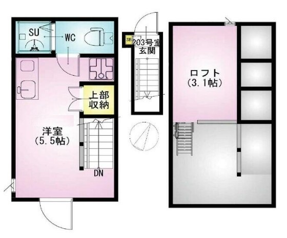 ＶＩＬＬＥＳＴ　巣鴨の間取り