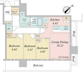 NAGOYA the TOWERの間取り|42階建てタワーマンションです。29階エグゼクティブラウンジ（貸し切り可）、ゲストルーム3部屋、各階ゴミステーション、コンシェルジュサービスが付帯されます。