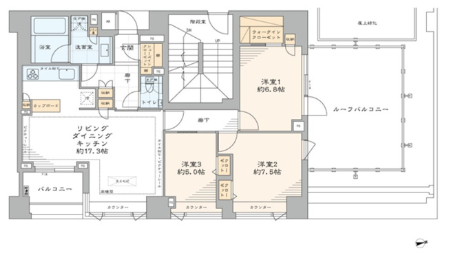 【間取り】 | グランドメゾン三軒茶屋プレイス