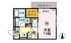 【間取り】 | フレア仲町（D-ROOM）