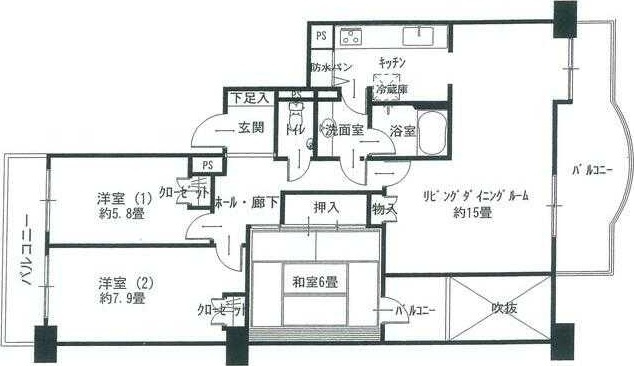 ガーデンハイツ小平１番館の間取り