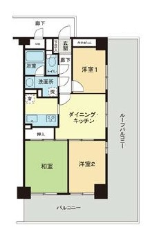 ステーションハイツ高砂の間取り|間取りです。