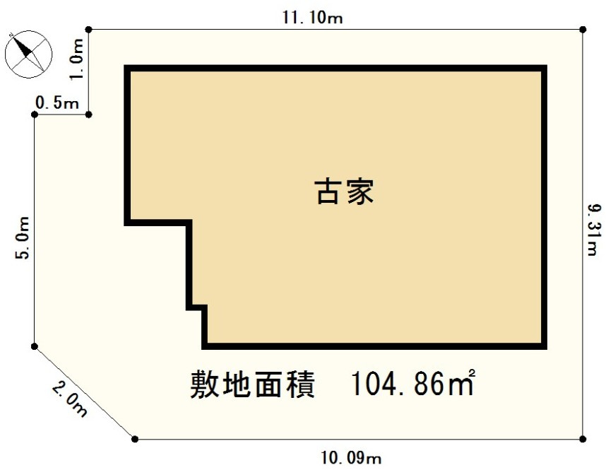 杉戸町堤根古家付売地