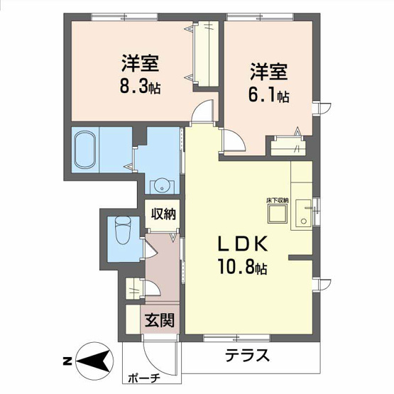【間取り】 | クレール松ヶ丘